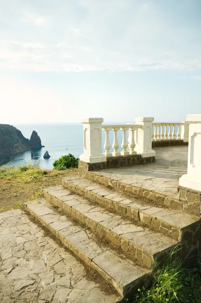 Balcón de piedra — Foto de Stock