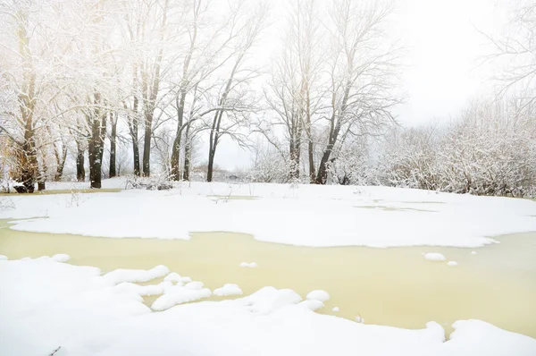 Vintern river — Stockfoto