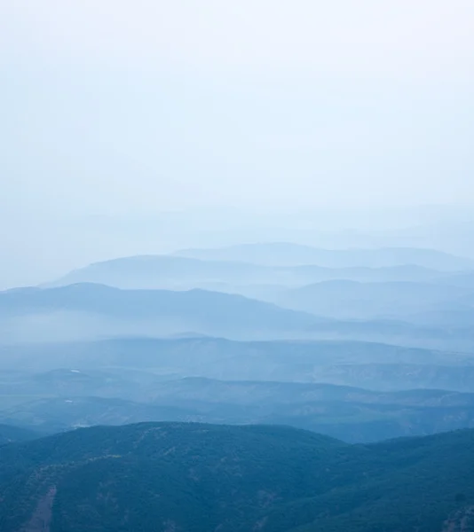 Summer early morning foggy Himalayas — Stock Photo, Image