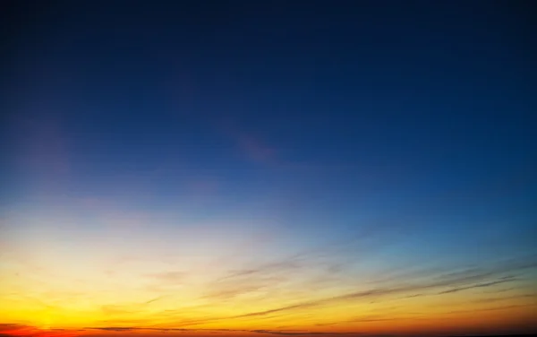 Закат над морем. — стоковое фото
