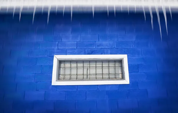 Prison lattice in a window — Stock Photo, Image