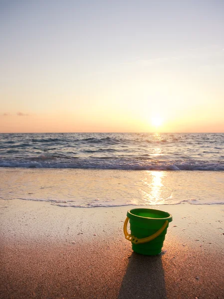 夏のビーチの夕日 — ストック写真