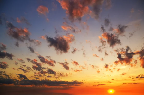 Sky bakgrund på soluppgången. — Stockfoto