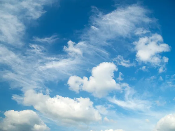 Белые Облака Голубом Фоне Неба Голубое Небо Облаками — стоковое фото