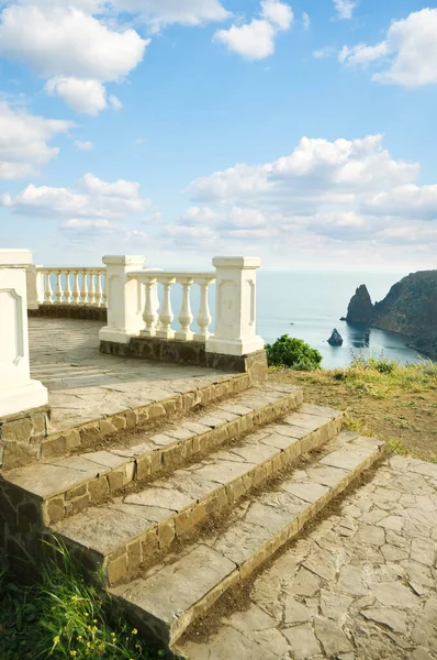 Nasıl Ocean Taş Balkon — Stok fotoğraf