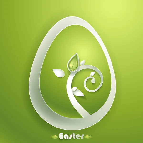 Üdvözlés kártya-val húsvéti tojás — Stock Vector