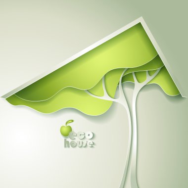 tasarlamak vektör yeşil eco house
