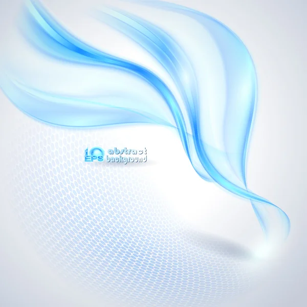 Fondo de ondulación azul abstracto — Vector de stock