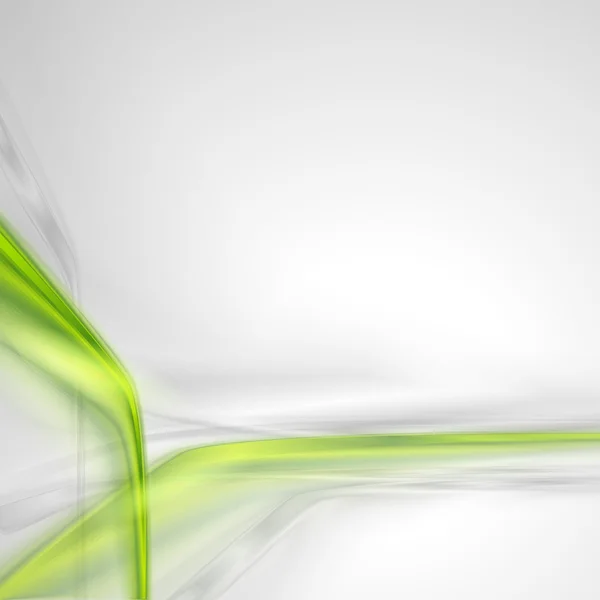 Yeşil eleman ile yumuşak gri arka plan