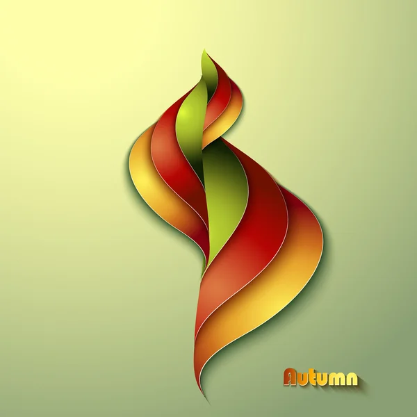 Abstract fundal de toamnă cu frunze — Vector de stoc