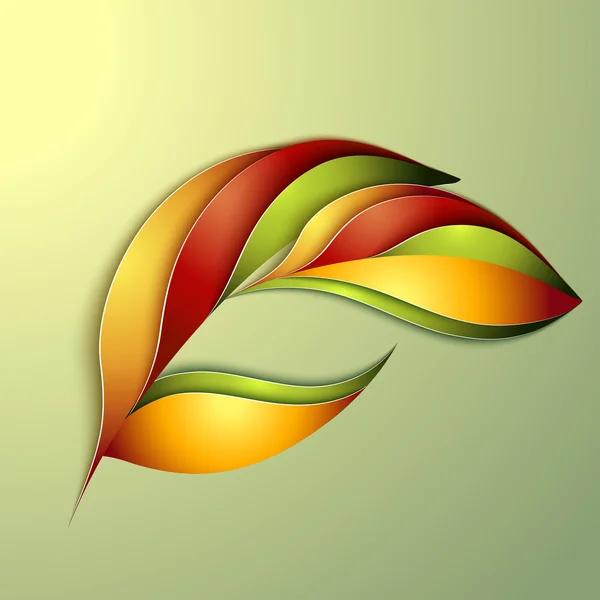 Abstract fundal de toamnă cu frunze — Vector de stoc
