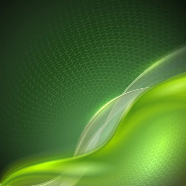 Абстрактный зеленый фон размахивания — стоковый вектор