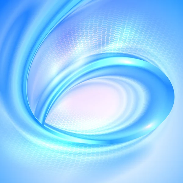Blue spiral abstract background. — Stock Vector