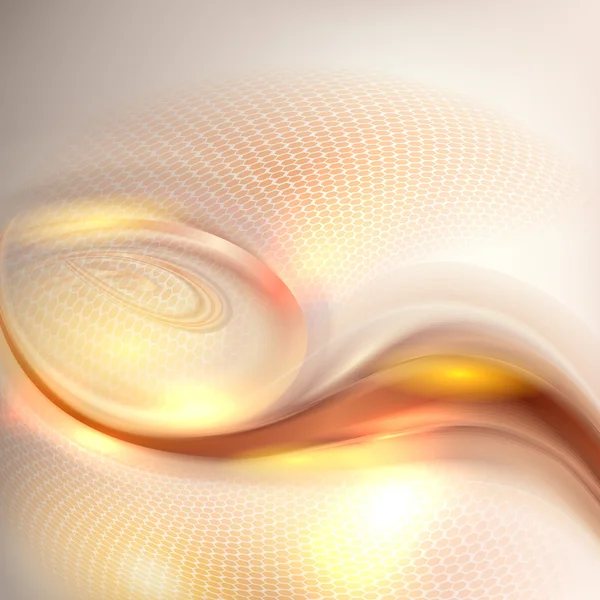 Abstract golden swirl background — Stock Vector