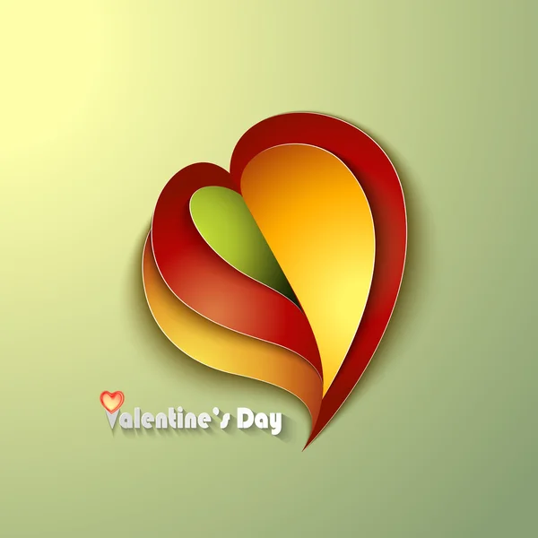 Tarjeta de felicitación del día de San Valentín — Vector de stock