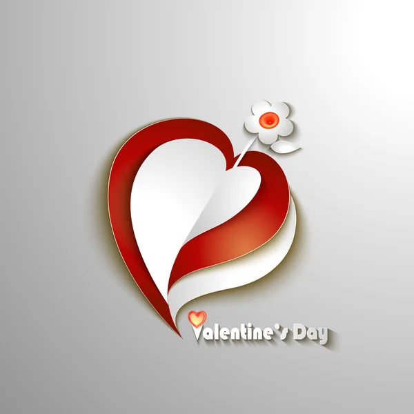 Tarjeta de felicitación del día de San Valentín — Vector de stock