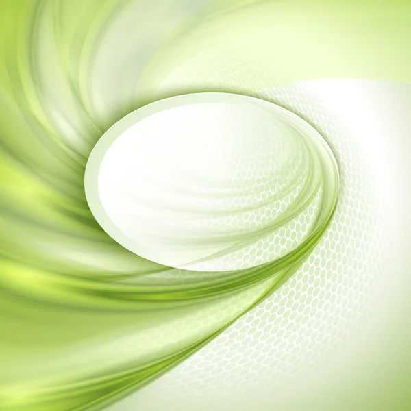 Abstract green swirl background — Stock Vector