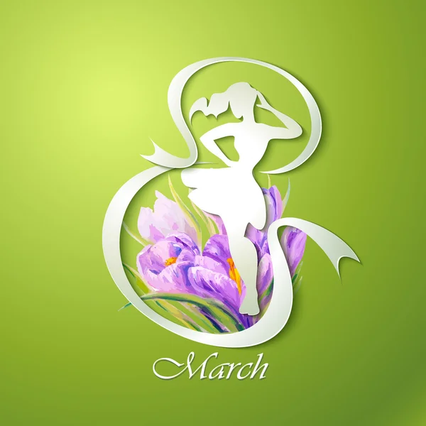 mutlu kadınlar'ın günü tebrik kartı