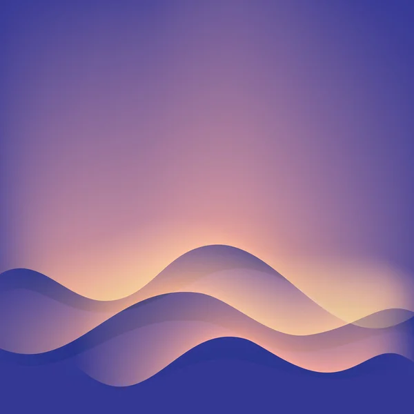 Wave abstrakt bakgrund. — Stock vektor