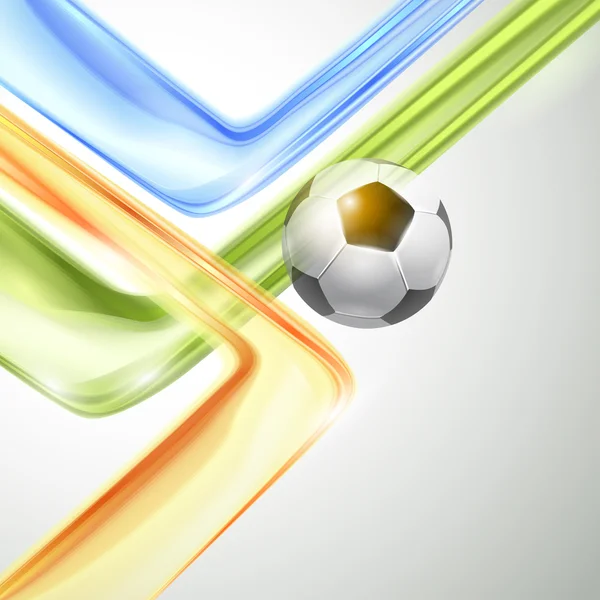 Conception vectorielle créative de football — Image vectorielle