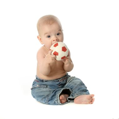 Bebek ve futbol topu