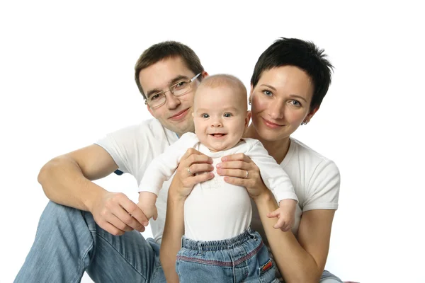 Liefdevolle jong koppel starten van een nieuwe familie — Stockfoto