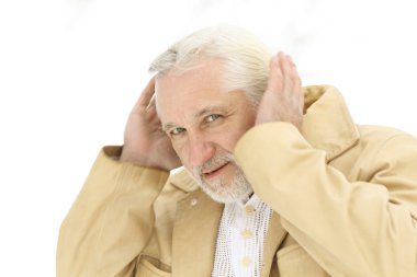 çekici, orta yaşlı bir adam portresi