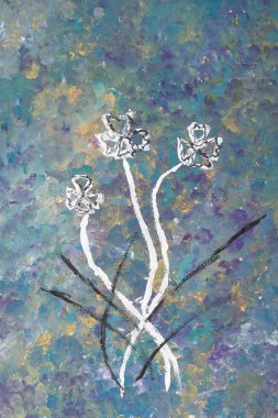 çocuk boyama: çiçekler