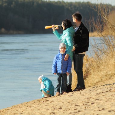 spyglass seyir birlikte çekici genç aile