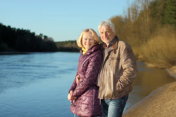 Portrait of beautiful elderly family — Stock Photo, Image