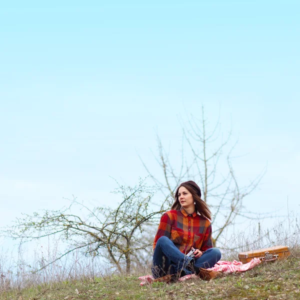 Hipster girl — Stock Photo, Image