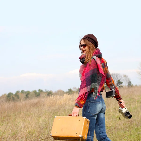 Hipster girl — Stock Photo, Image