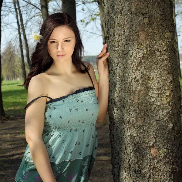 Chica en el bosque —  Fotos de Stock