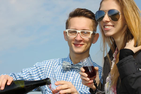 Casal de Hipster — Fotografia de Stock