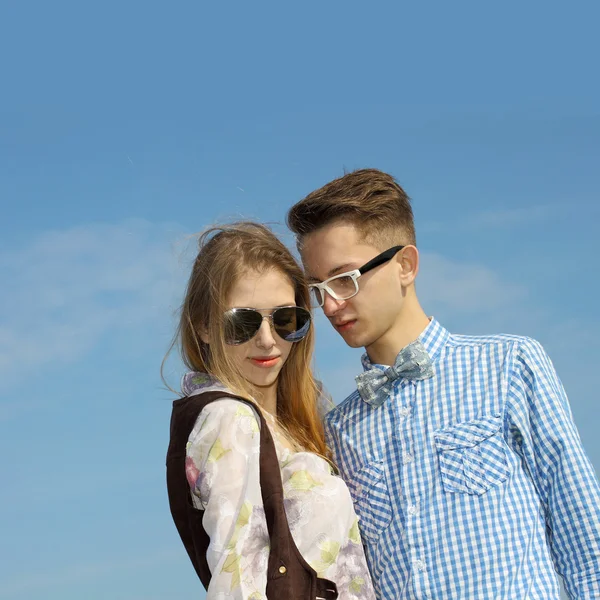 Hipster couple — Stock Photo, Image