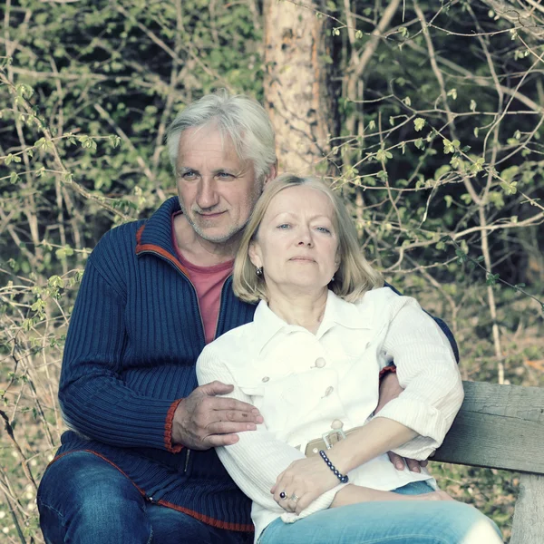 Ouderen Verliefd paar — Stockfoto