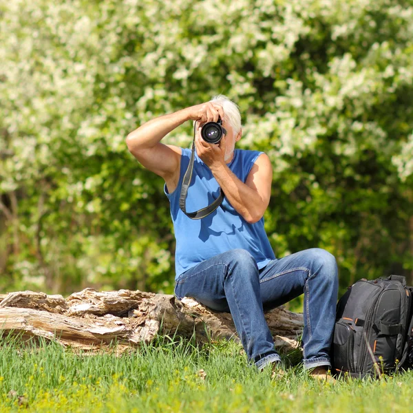 Uomo fotografo — Foto Stock