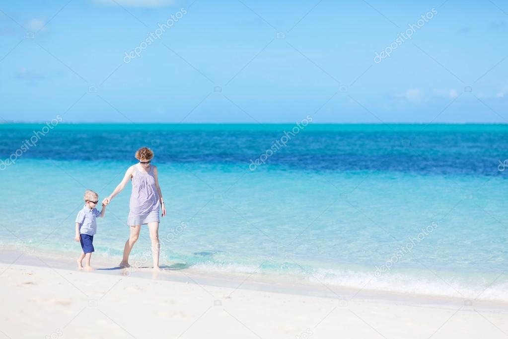 family at the perfect beach