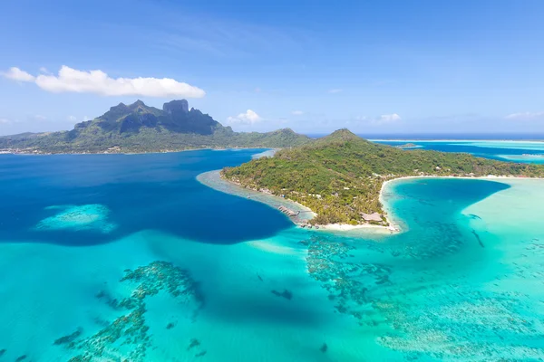 Französische Polynesien aus dem Hubschrauber — Stockfoto