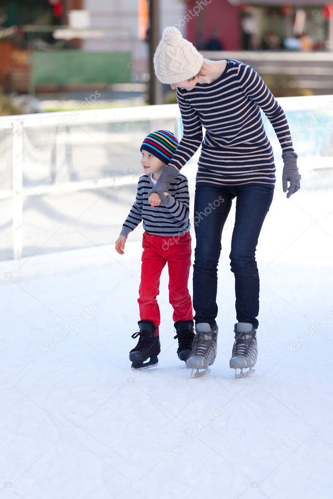 family ice skating