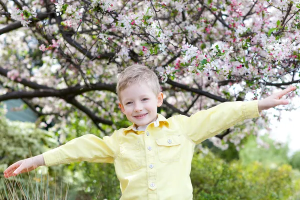 Niño en primavera — Foto de Stock