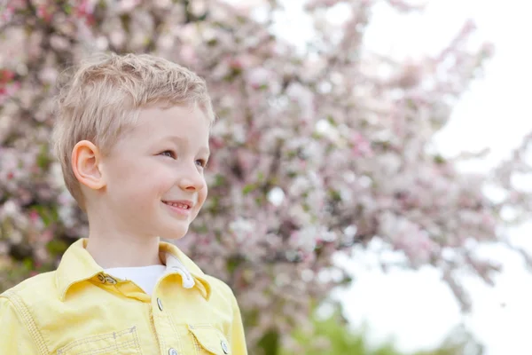 Niño en primavera — Foto de Stock