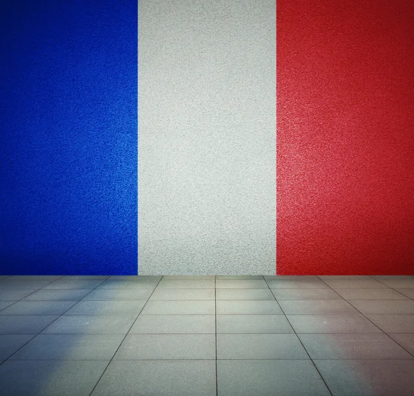 Drapeau dans la chambre vide — Photo