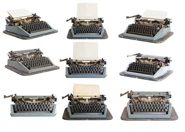 vintage typewriter clipart
