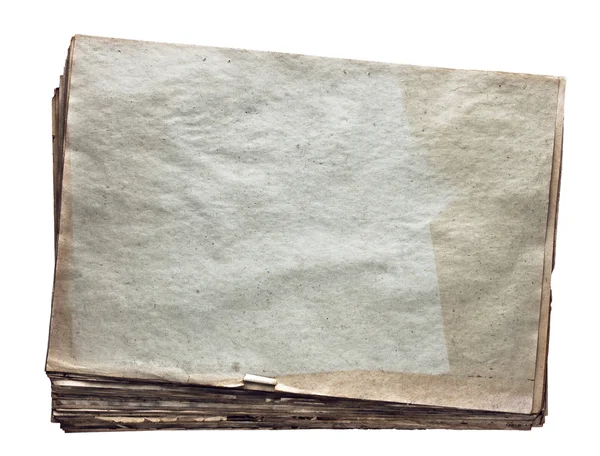 Papéis antigos sobre fundo branco — Fotografia de Stock
