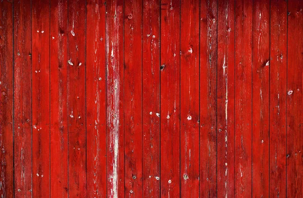 Mur en bois rouge — Photo