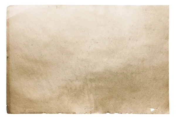 Oud papier geïsoleerd — Stockfoto