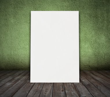 Beton duvar ile eski Yeşil Oda