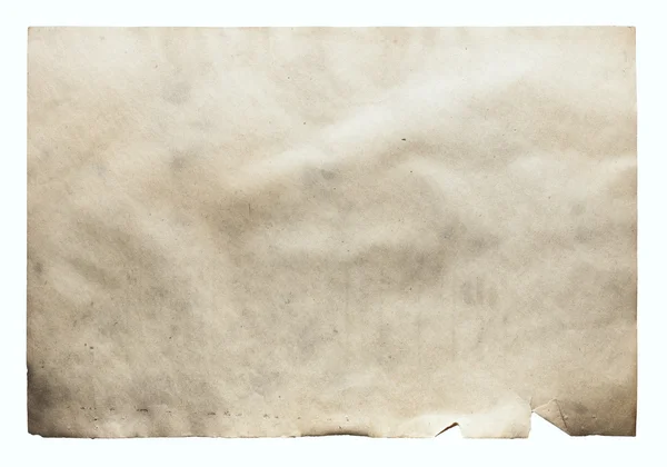 Vieux papier isolé — Photo