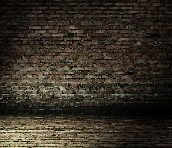 Room with a brick wall — Stock Photo, Image